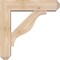 Ekena Millwork Funston Craftsman Smooth Bracket w/ Offset Brace, Douglas Fir, 5 1/2"W x 20"D x 20"H BKT0604X20X20FST04SDF - alternate 2